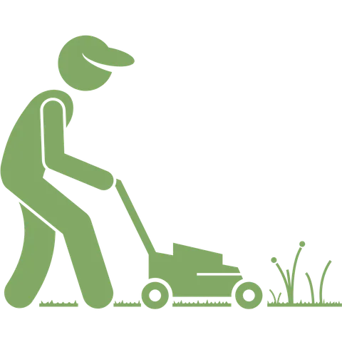 Lawn mowing service in Desborough